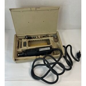 Vintage Dremel Moto-Tool Model 370 Rotary Tool Kit with Case Accessories Read